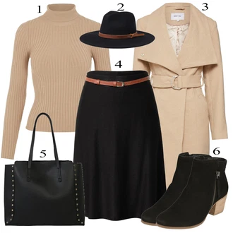 Zimske Outfiti mit Črna Krilo About You "1"