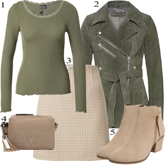 Zimske Outfiti mit Bež/Siva Krilo Edited "1"