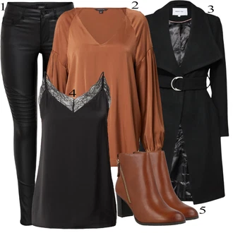 Outfit s Bota Kozačka Caprice "Elegantní vzhled"