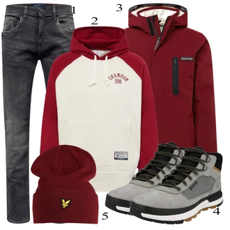 outfit mit Škorenj Timberland "Priložnostna oblačila"