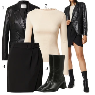 Outfit s Černá Kozačka Vagabond Shoemakers "Ulice Styl Outfit"