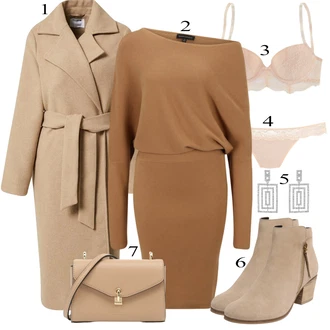 Outfit s Růžová/Béžová Tanga/Kalhotka Klasické Kalhotky/Brazilské Kalhotky/Spodní Kalhotky/Průsvitná Kalhotka/Průhledná Kalhotka/Tanga VIVANCE "Elegantní vzhled"