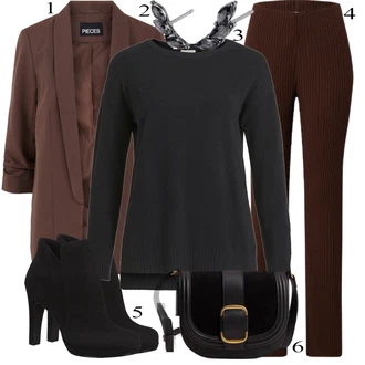 Zimske Outfiti mit Črna Hlača velika velikost Leger by Lena Gercke "1"