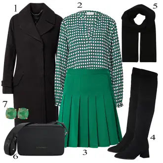 Outfit sa Crna forever new "Savršen za zimu"