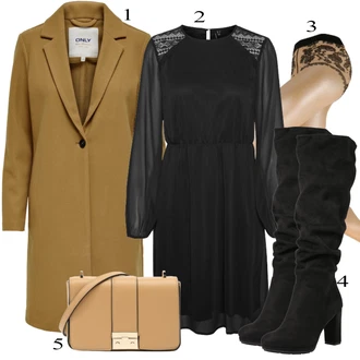 outfit mit Črna Obleka VERO MODA "1"