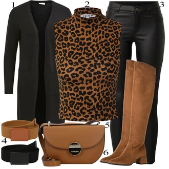 Outfit sa Zeleno/Crvena Čizmica Tamaris "Tvoj otmjeni outfit"
