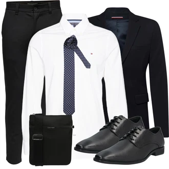 Business Outfits mit Mischfarben/Schwarz Anzug Les Deux "Freizeit"