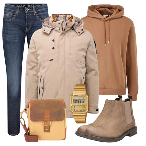 Beige PME Legend kombinieren mit Grün Stiefel ps poelman