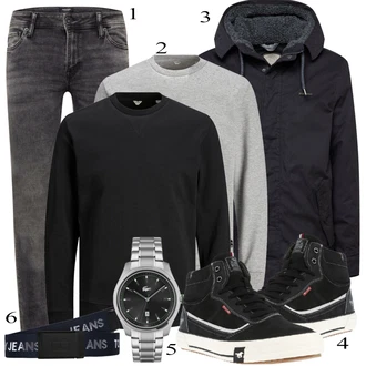 outfit mit Črna Zimska Jakna Ragwear "Priložnostna oblačila"