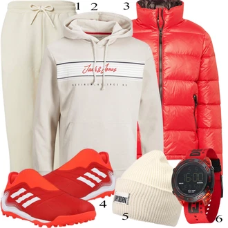 outfit mit Rdeča Superdry "Praktičen videz"