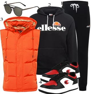 outfit mit Črna Ellesse, Črna Pletenina Ellesse "Priložnostna oblačila"