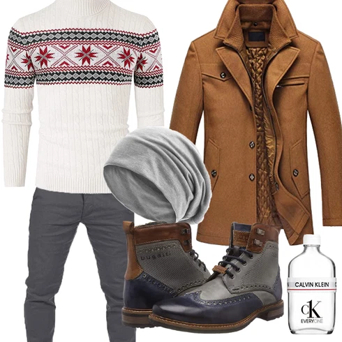 Braun Overall/Wintermantel/Winter Parka Lavnis kombinieren