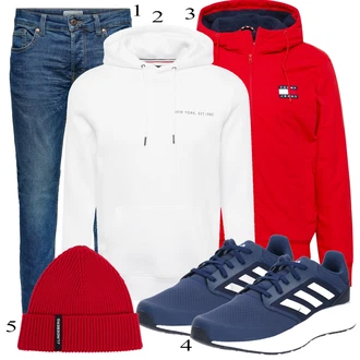 outfit mit Modra Superga Adidas Performance "Priložnostna oblačila"