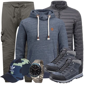 Outfit mit Schwarz Hut Adidas Originals "Freizeit Outfit"