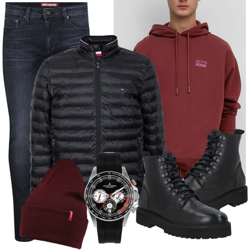 Schwarz/Lila Hut levi's kombinieren