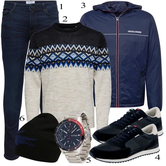 outfit mit Črna Klobuček Lacoste "Vsakdanja oblačila"