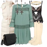 Outfity s bílými kovbojskými kozačkami image