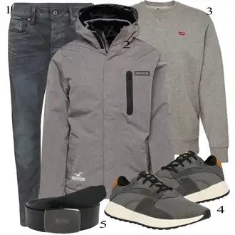 outfit mit Siva Superga Columbia "Vsakdanja oblačila"