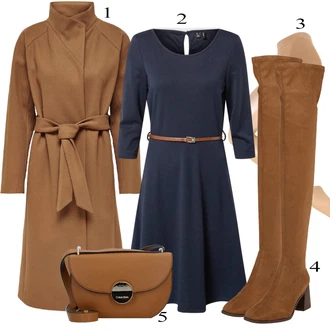 Outfit sa Crna Haljina Veći Broj VERO MODA "Trendi zimski outfit"