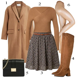 Outfit sa Zeleno/Crvena Čizmica Tamaris "Božićni outfit"