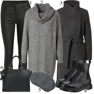 Outfit sa Crna Obuća Dr. Martens "Savršen za zimu"