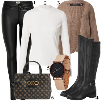 Outfity na zimu s Pletený Od?v Kardigan VERO MODA "1"