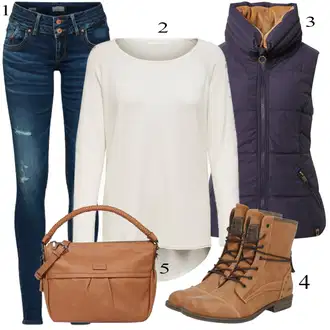 Outfity na zimu s Taška Přes Rameno ESPRIT "Zimní look"