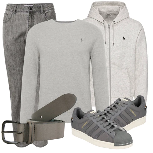 Grau Hoodie Polo Ralph Lauren kombinieren