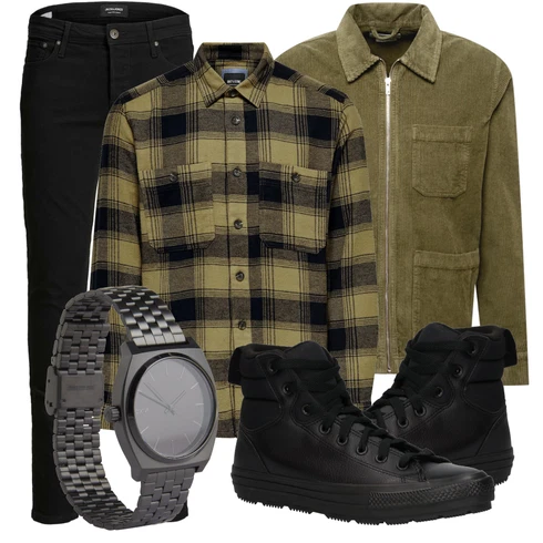 Schwarz Casual Hemd Only & Sons kombinieren