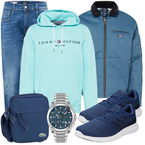 Blau Hose Replay kombinieren