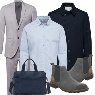 Outfit mit Schwarz/Grau Stiefel Josef Seibel "Praktischer Look"