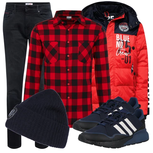 Rot Sommerjacke Camp David kombinieren