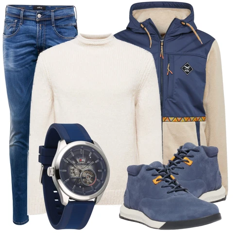 Blau Hose Replay kombinieren