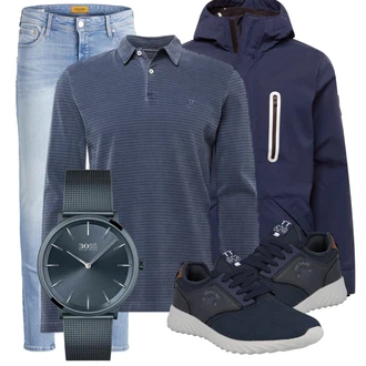 Outfit mit Schwarz Sneaker Tom Tailor "Street Style Outfit"