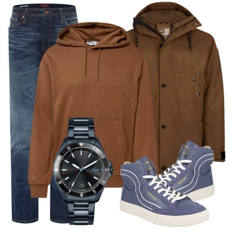 Outfit mit Schwarz Jeans Jack & Jones "Street Style Outfit"
