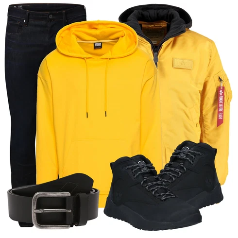 Gelb Sweatshirt Urban Classics kombinieren