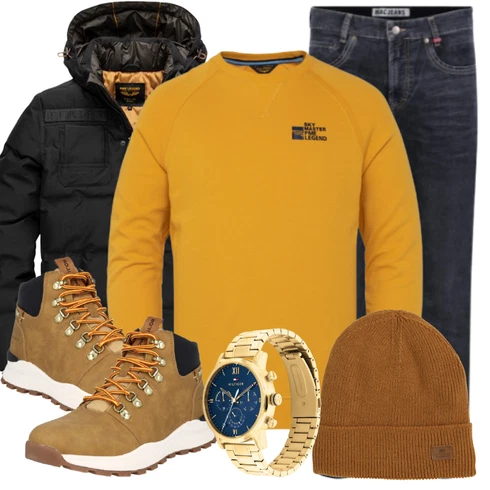 Gelb Sweatshirt PME Legend kombinieren
