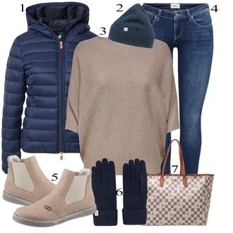 Outfit sa Siva Torba Za Preko Ramena JOOP! "Trendi zimski outfit"