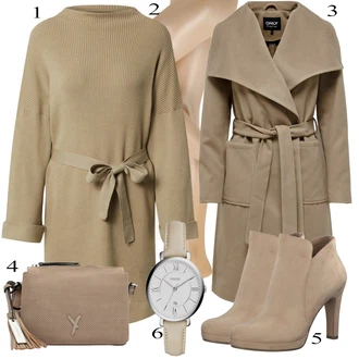 Outfity pro práci s Béžová Punčocháče "Elegantní vzhled"