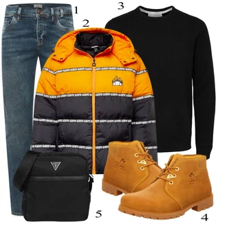outfit mit Črna/Bela Srajca "Priložnostna oblačila"