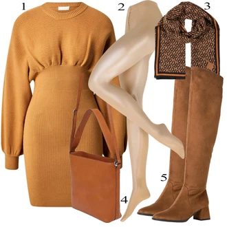 Outfit sa Zeleno/Crvena Čizmica Tamaris "Tvoj otmjeni outfit"