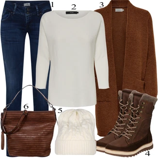 outfit mit Črna Škorenj Tom Tailor "1"