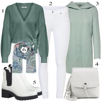 Outfit s Černá Kozačka MARCO TOZZI "Ulice Styl Outfit"
