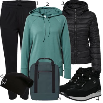 outfit mit Črna Škorenj Tom Tailor "1"