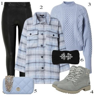 Outfit sa Siva Čizmica Dockers by Gerli "Zimski look"