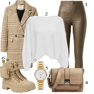 outfit mit Bela/Siva Pulover Only "1"