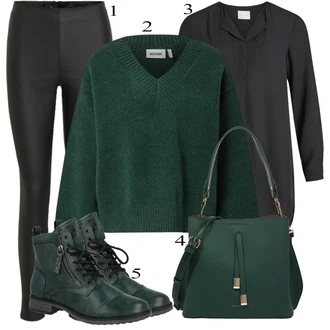 outfit mit Črna Pletenina weekday "1"