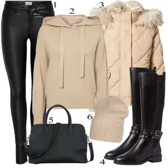 outfit mit Črna Škorenj Tamaris "1"