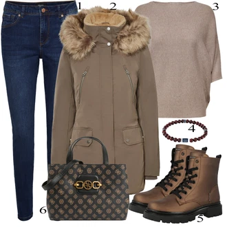 Outfit sa Crna Čizmica Bullboxer "Zimski outfit"