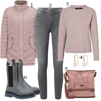 Outfit sa Siva Čizmica Copenhagen "Udoban zimski outfit"